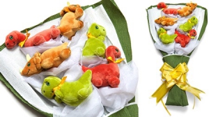 一捧小恐龙“鲜花”