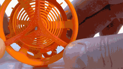 3D打印的塑料机械表