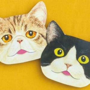 可爱的猫舌吸油纸