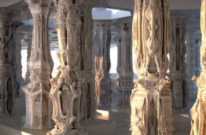 超复杂的纸板塔柱