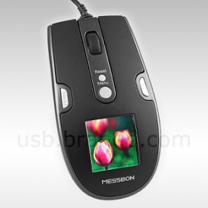 带电子相框的鼠标