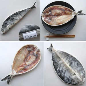 逼真的鱼形笔袋