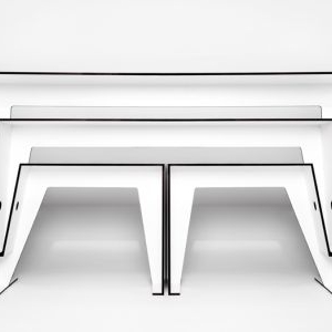 线条咖啡桌椅套装