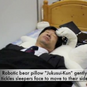 防打鼾机器熊枕头