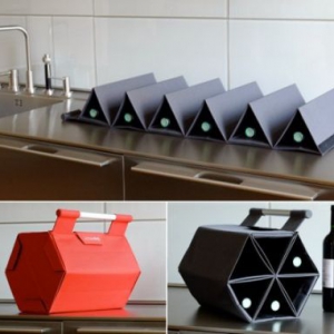 蜂窝式便携红酒袋