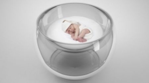 自清洁球形婴儿床