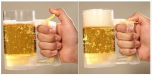 起沫啤酒杯