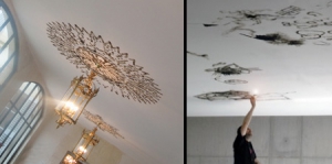 漂亮的天花板火烛画