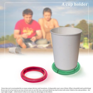 防纸杯飞跑的固定环套