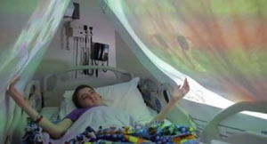 儿童病房的宠物投影服务