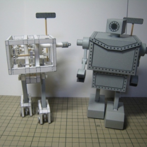 可行走的纸模机器人