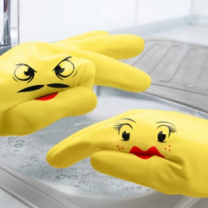 趣味“小夫妻”胶皮手套