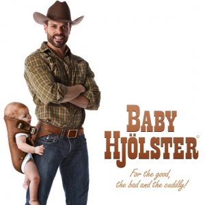 牛仔老爸的标配婴儿枪套