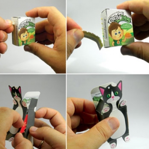 拆封之后可以当折纸玩具的包装