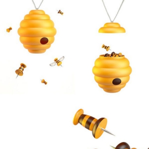 可爱的小蜜蜂工字钉