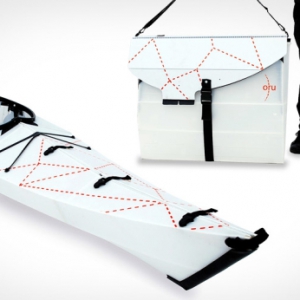 塑料板折叠独木舟