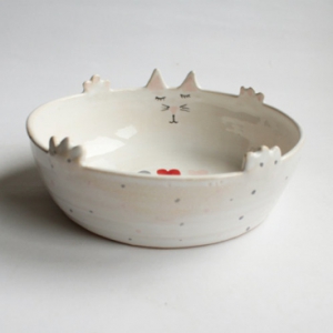 萌翻了的手工陶瓷碗