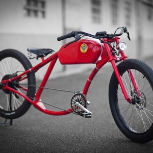 复古风电动自行车