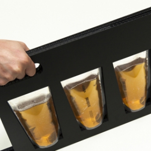 夹板式塑料袋啤酒包装