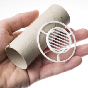 厕纸管变身实用笔筒