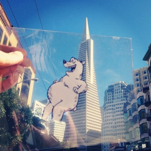 乱入的趣味卡通绘画