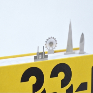 精致的地标建筑书签