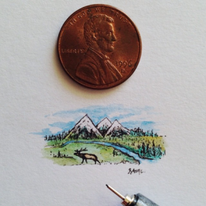 笔尖上的袖珍小画