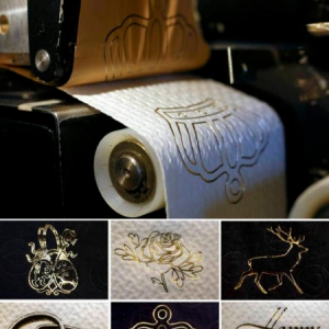 24K镀金印花厕纸