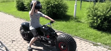 多才老爸给儿子打造的摩托战车