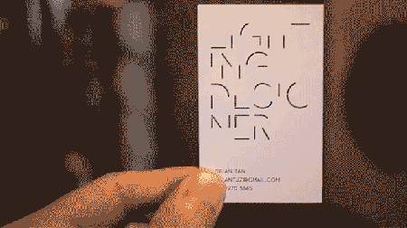 灯光设计师的专属名片