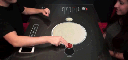 必胜客的触屏点餐桌