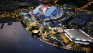 世界上跨度最大的体育场落户新加坡