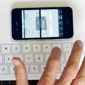 以振动为介质的虚拟键盘