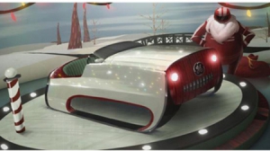 圣诞老人的高科技圣诞战车