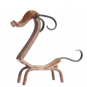 旧家具打造的动物雕塑