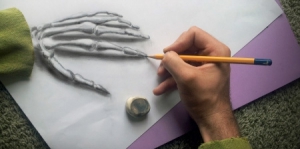 逼真3D素描画作