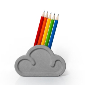 彩虹铅笔与云朵橡皮