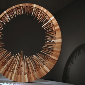 纽约天际线之木雕版