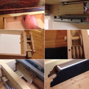 隐蔽的木锁抽屉