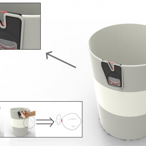 会自己封袋的垃圾桶