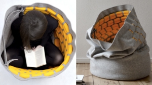 休息学习好去处之温暖豆袋椅