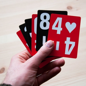 简约大字号扑克牌