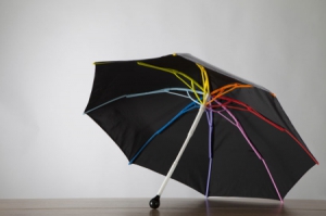 100%可回收的彩色雨伞