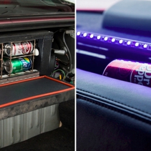 出租车上的饮料售卖机