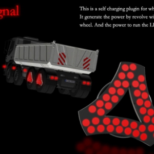 大卡车警示轮毂盖