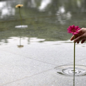 透明的涟漪花瓶