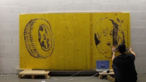 人工喷“火”打印机