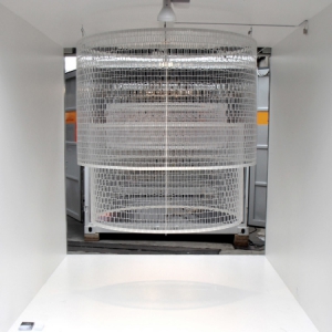 透明乐高块组装的巨型吊灯