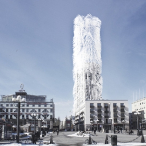 风力发电的稻草大厦