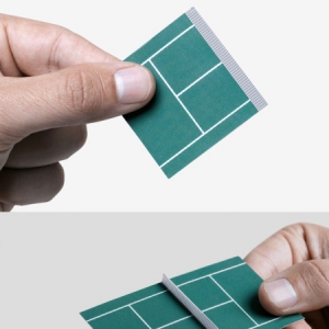 网球教练的创意名片